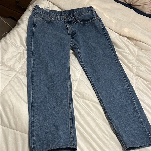 Levi's Men's Blue Straight Jeans - Picture 3 of 4
